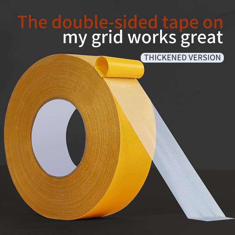 10M Double Sided Tape High Viscosity Grid Fiber Transparent Double Sided Tape Sticky Waterproof Adhesive Fiber Mesh TapesPinstriping Tape 3