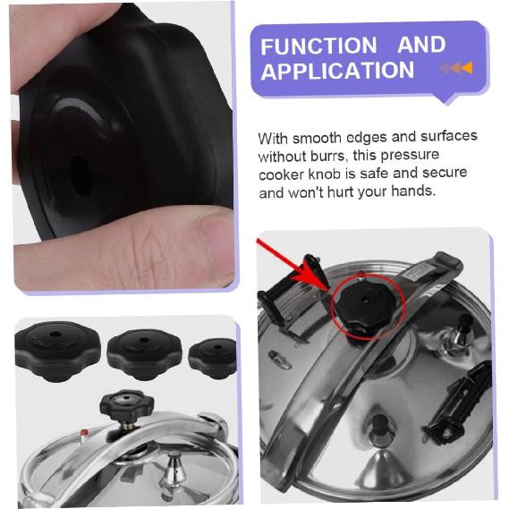 2pcs Pressure Cooker Knob Saucepan Lid Knobs Pressure Cooker Lid Parts Pot Cover Handle Pot Lid Cover Knob Handles Stove Knobs Stoves Component High