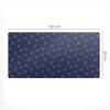 Vinyl Desk Mat with Stylish Print Delicate Fans 100x50 cm
