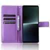 Diamond Texture Case for Sony Xperia 1 V PU Leather Wallet Stand Shockproof Phone Cover