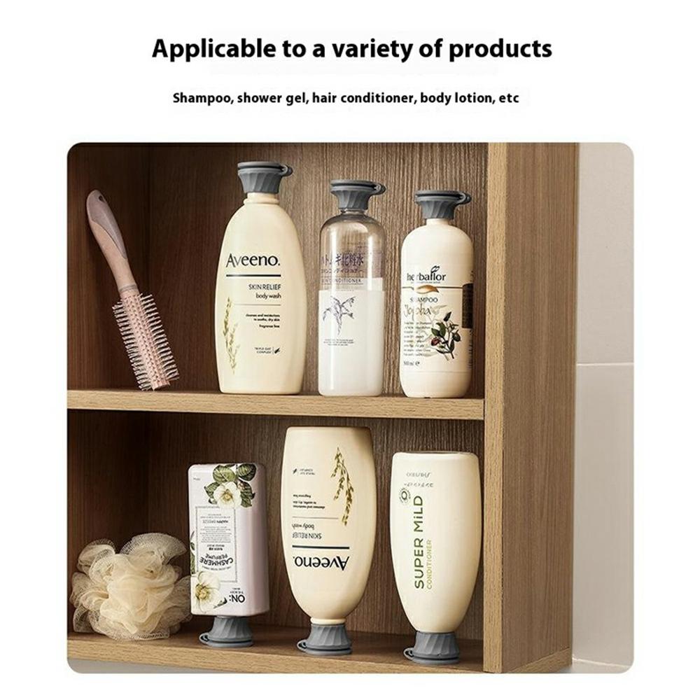 

6Pcs Inverted Bottle Caps TPE Anti-Leak Dispenser Lids for Shampoo Conditioner Body Wash Kitchen Sauce Bottles Green