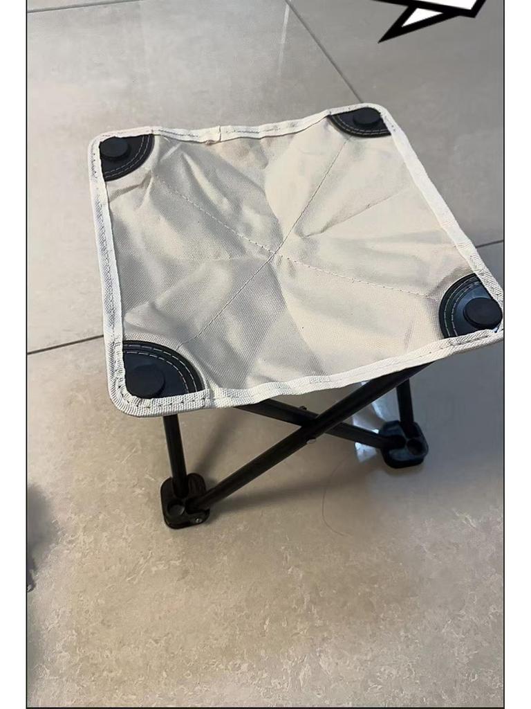 Portable Outdoor Folding Chair with Backrest and Armrests for Camping, Sketching, Fishing, and Beach Activities