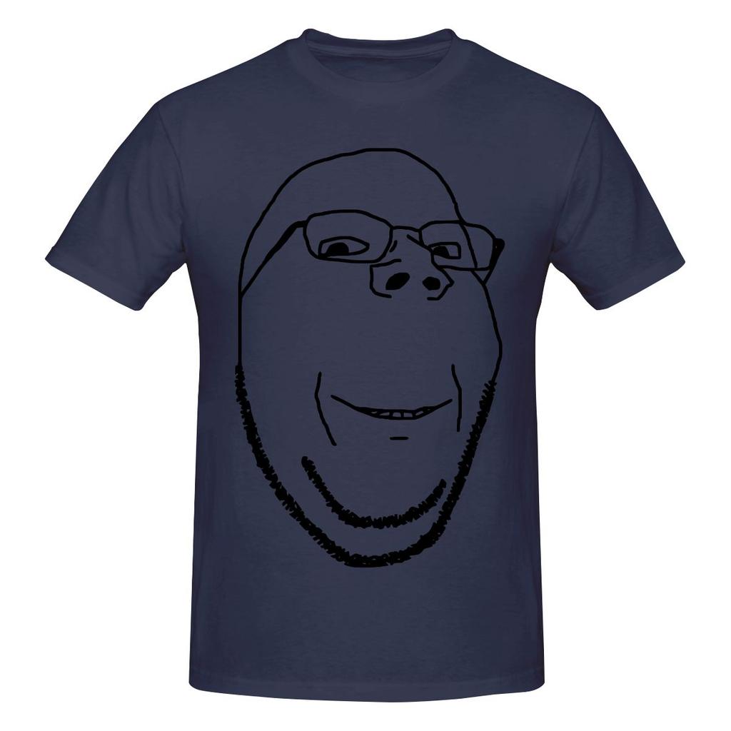 Smiling Wholesome Wojak Soyjak Unisex Tshirt Urban Light Mature Not Easy To Loosen Tees