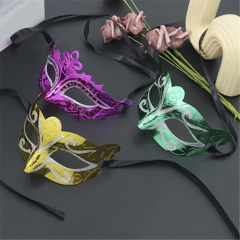 Venetians Mask Eye Mask Glitter Half Face Mask Eye Mask for Masquerade Proms,Halloween Party,Cosplay,Photo Shoot Gift