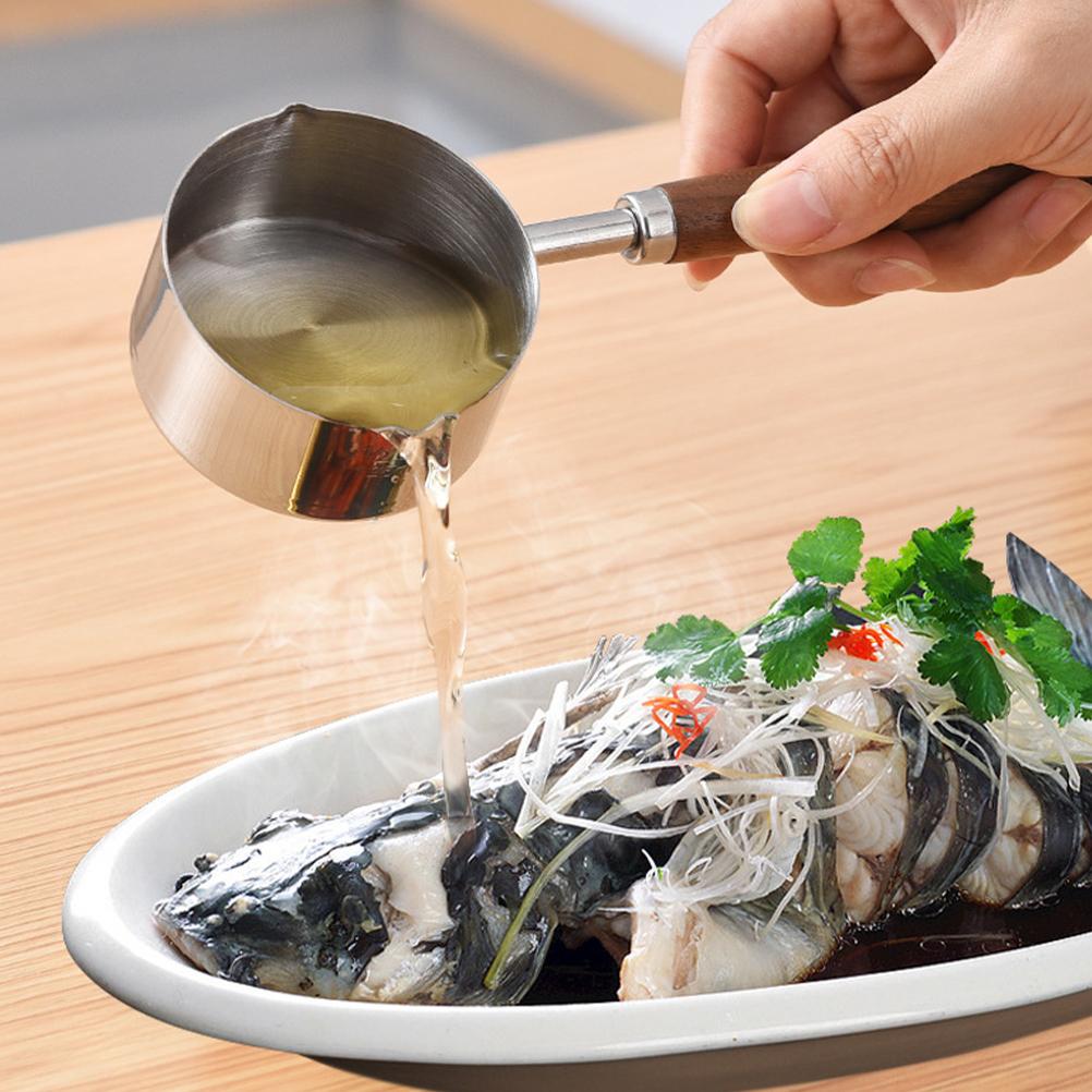 Butter Edelstahl Kleine Baby Pfannen Schöpfkelle Löffel Kochgeschirr 304 Aufschäumkännchen Mini Soße