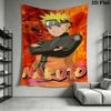 Naruto Fire Determination Wall Tapestry Aesthetic Wall Hanging Printed Fabric Blanket Decorative Tapestries For Bedroom Living Room Home Decor