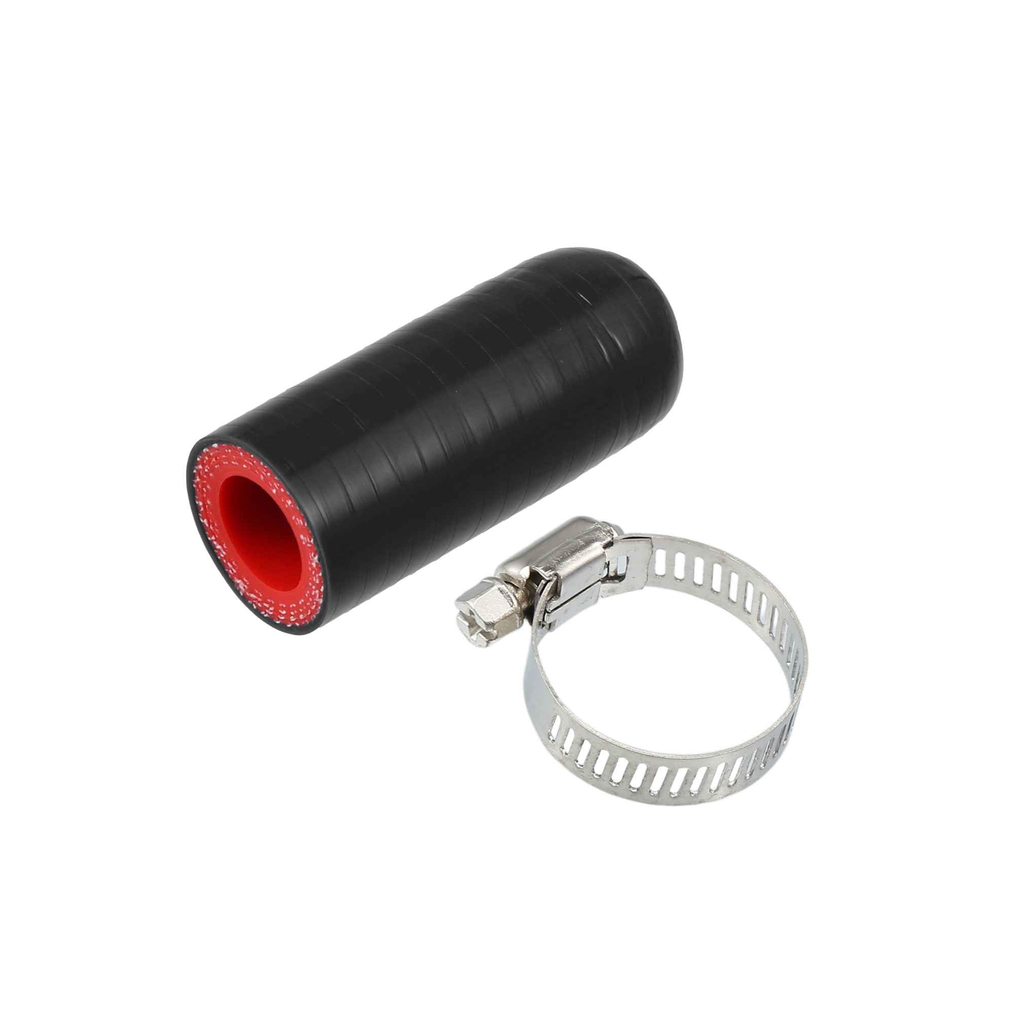 

ACROPIX Silicone Hose Silicone Tube Silicone Pipe with Hose Band Length 60mm/Inner diameter 16mm/Thickness 5mm чорний