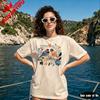 Retro Folk Art Birds And Flowers Graphic Tee Unisex Vintage Folk Print Botanical Floral Bird Cottagecore Casual Cotton Tshirt