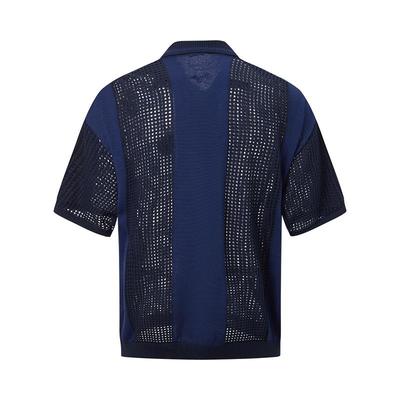 Retro Print Short-Sleeve Polo Shirt