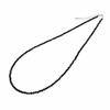 Black Maximum Length [Lara Christie] Necklace, Spinel, 50cm, Cp5059-50