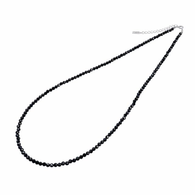 Black Maximum Length [Lara Christie] Necklace, Spinel, 50cm, Cp5059-50