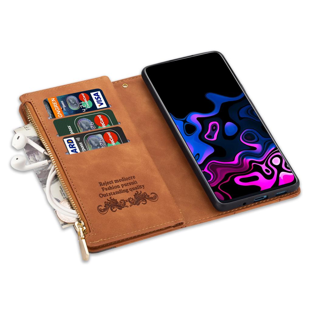 For Samsung Galaxy S25 Edge Wallet Case Color Splicing Leather Phone Cover with Stand