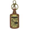 Napolex Key Holder Metal Plate Faux Leather Engraving English Print Car Accessory Goods Disney Mickey Mouse WD-332