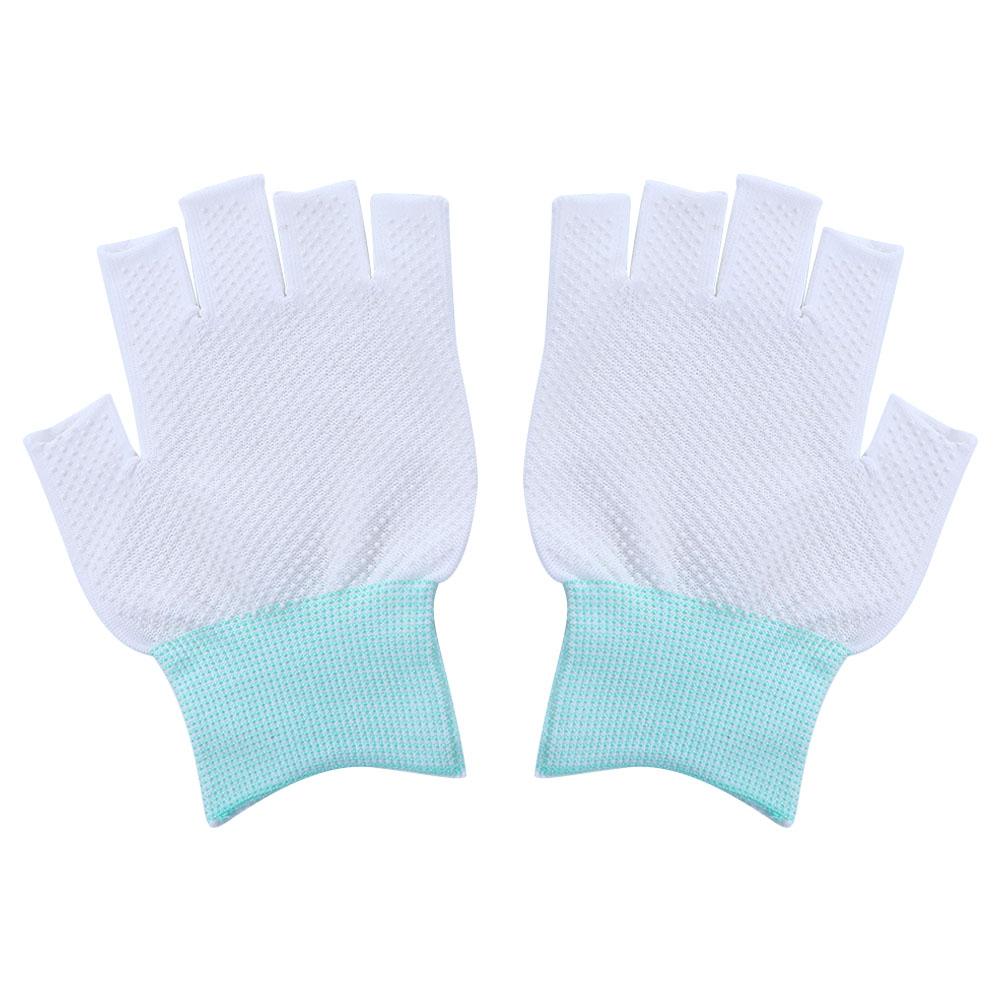 Spring Sunscreen Anti-Slip Open/Half Fingers Breathable Ice Cool Fishing Accessories Cycling Gloves Fishing Gloves Sport