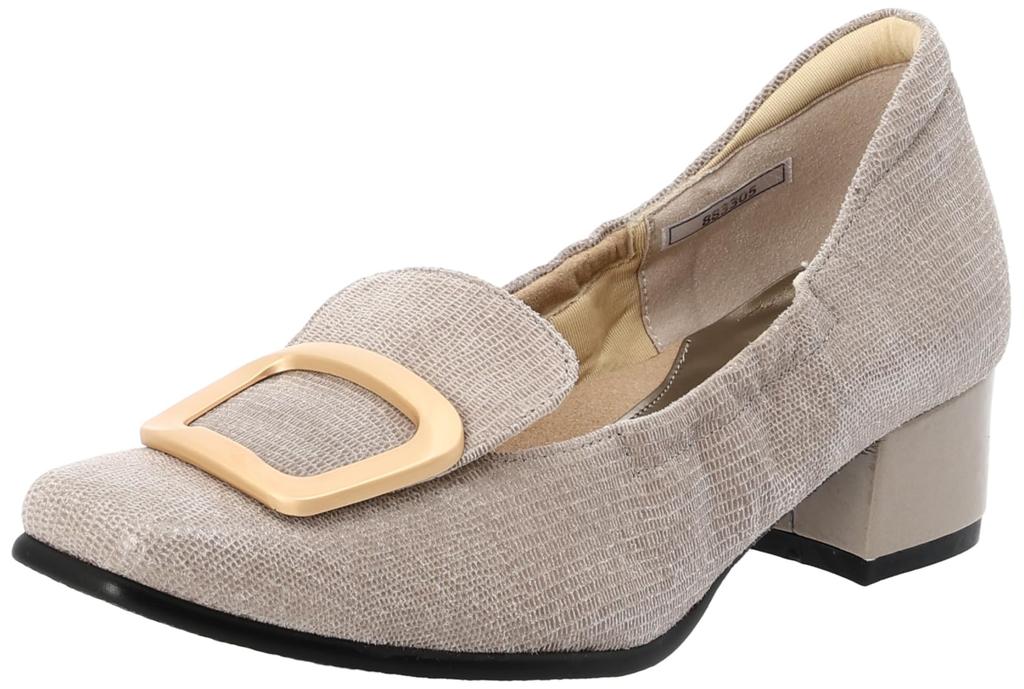 Monet 883305 Damen Pumps Greige, Größe 24,5cm, 3E