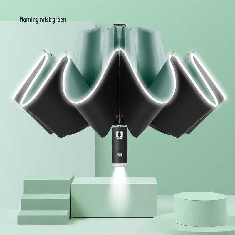 Nanqiao 10-Rib Automatic Inverted Umbrella with LED Light
