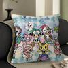 Cartoon T-Tokidoki Pillow Covers Cartoon Sofa Decorative Home Double-Sided Printing Short Plush Cute Cushion Cover