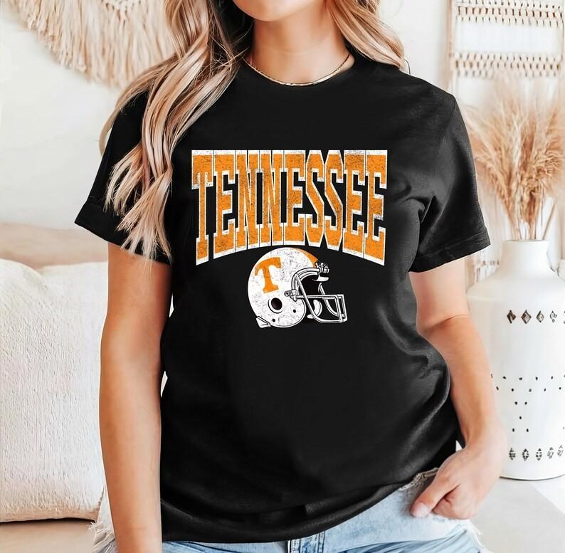Tennessee Vols Football Shirt – Retro Helmet Game Day Graphic Tee (Unisex)