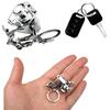 1pc Alloy Fishing Reel/Drum Reel/Fly Reel Keychain Creative Miniature Trolling Reels Drum Wheel Key Chain Metal Angler Gift
