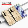 Galaxy Z Fold8 Ultra Protective Case With Flat Hinge Design Vegan Leather Cover Shockproof Stand Support