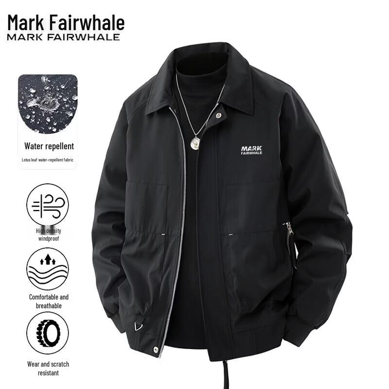 Mark Huafei Men's Casual Lapel Windproof Jacket