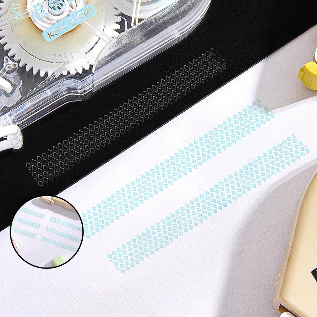 4pcs Dots Liner Glue Tape Cartoon Design Mini Portable Safe Use Double-side Adhesive for Album Diary School