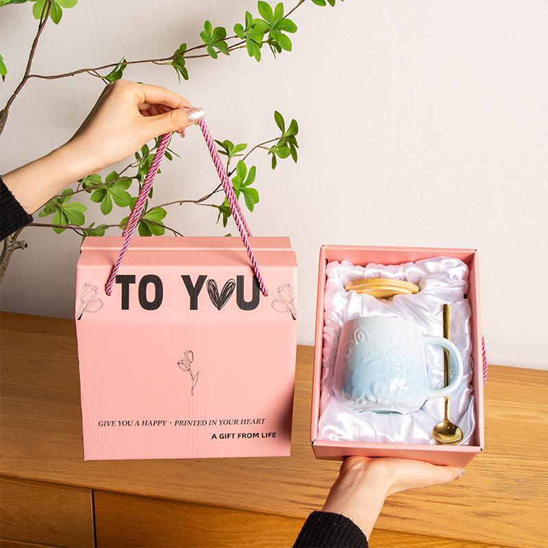 Graduation Gift for Teacher Souvenir Practical Small Gift for Female Students Ceramic Mug Water Cup Coffee Cup Household Use