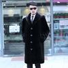 Autumn and winter new men's fur coat imitation mink coat long European and American large size warm casual mink coat