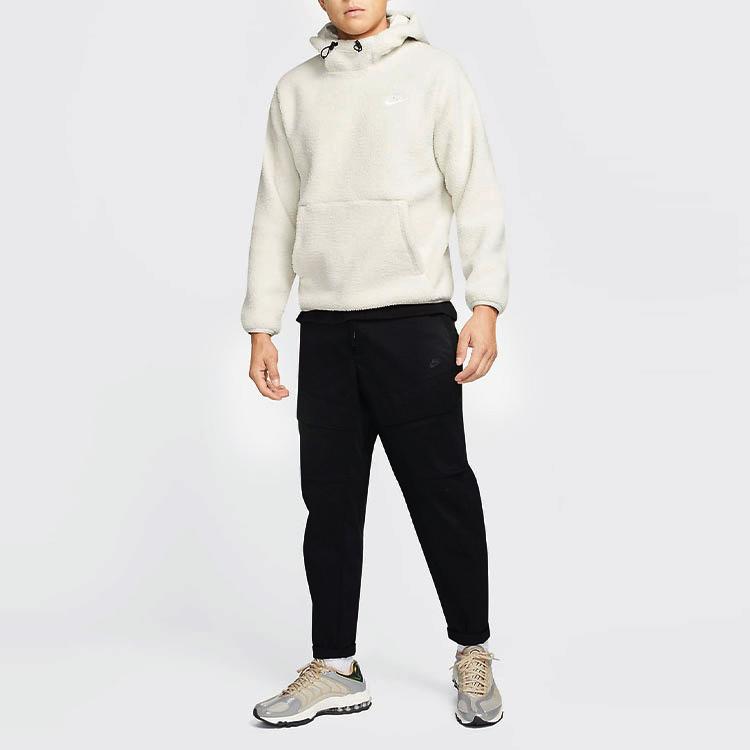 Nike Sportsklær Sport Essentials+ Hettegenser med fleecefôr Herre Topper Beige DD5014-072