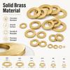 5-100Pcs Brass Flat Washers M2-M20 Copper Alloy Gasket Shim Spacer Precision Hardware Fastener Kit for Bolts And Screws