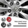 4Pcs Car Logo Wheel Hub Center Caps Decoration Accessories For Fit Jazz GK5 Civic Type-R CRV Pilot Accord Insight Spirior