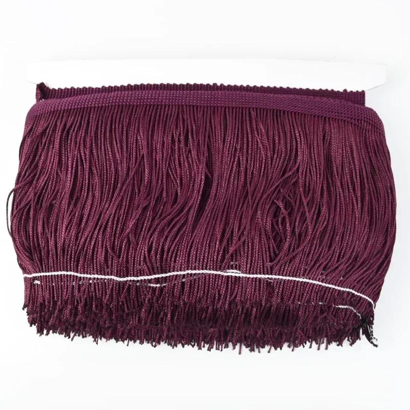 5M Meetee Polyester Tassel Fringes 10-30cm Lace Trim Ribbon for Dress Curtain Decorative Ribbons Fringe Fabric Sewing Accessory
