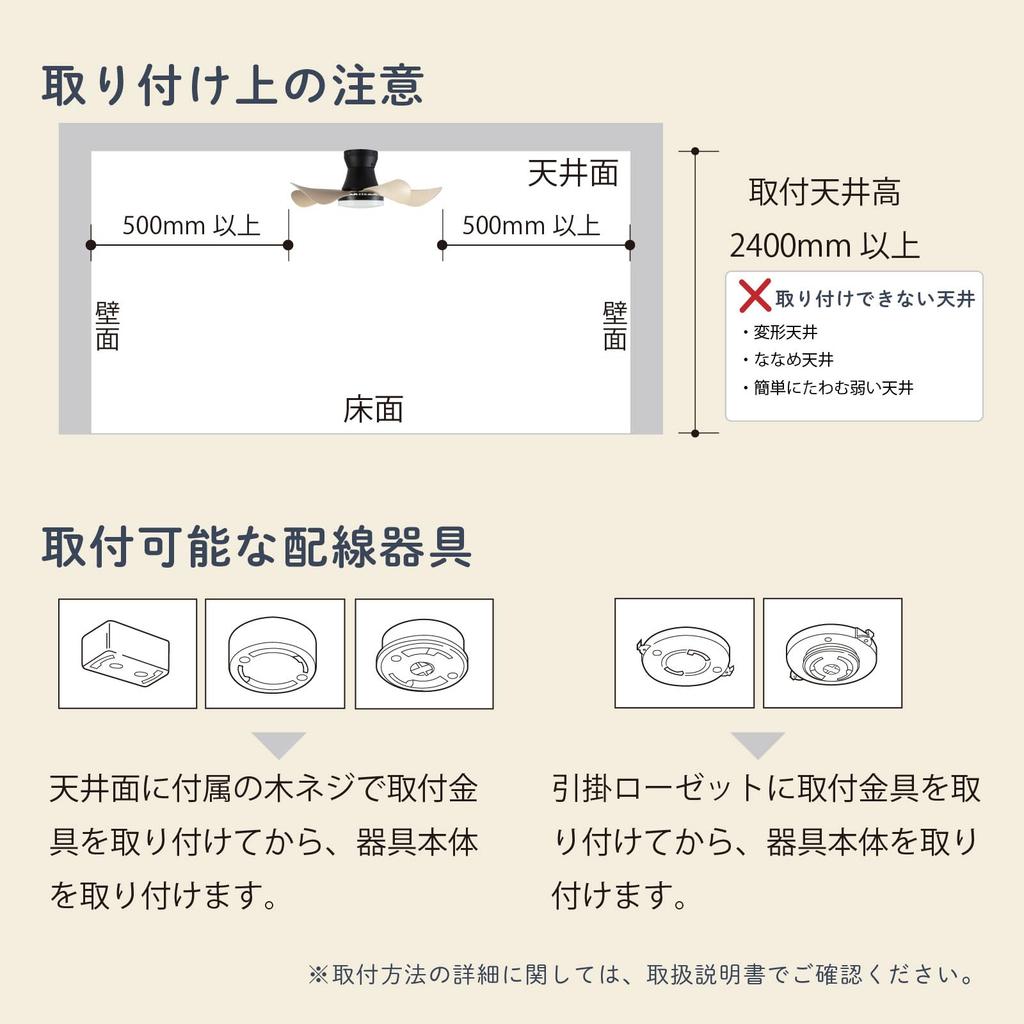 HotaluX LED Ceiling Fan XZF-06665WRCSGA, DC Motor, Suitable for Rooms Up To 6 Tatami Mats (Japan Lighting Manufacturers Association Standard),