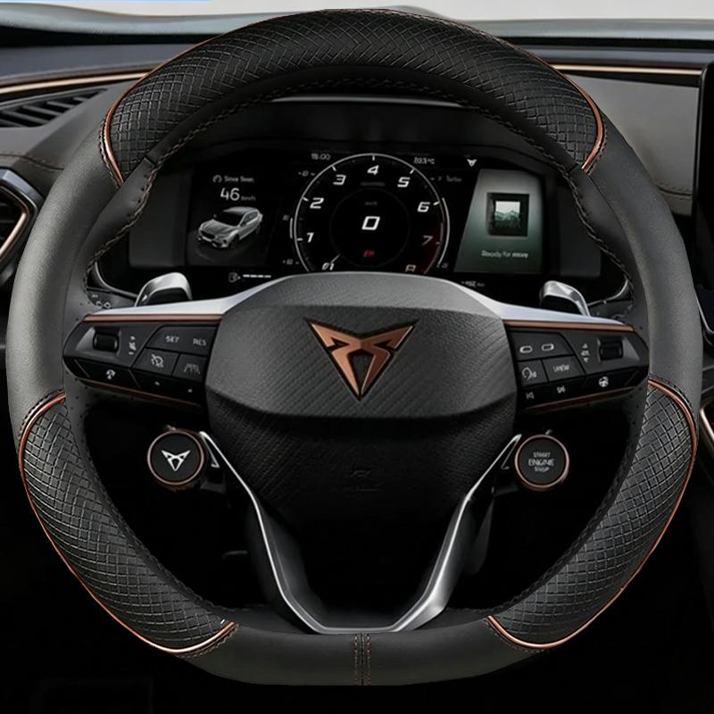 Nappa Leather Car Steering Wheel Cover