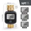 3/4″ Water Flowmeter NPT/BSP Brass Movable Joint Consumption & Flow Rate Garden Irrigation Hose Water Gun Sprinkler Taps Fitting