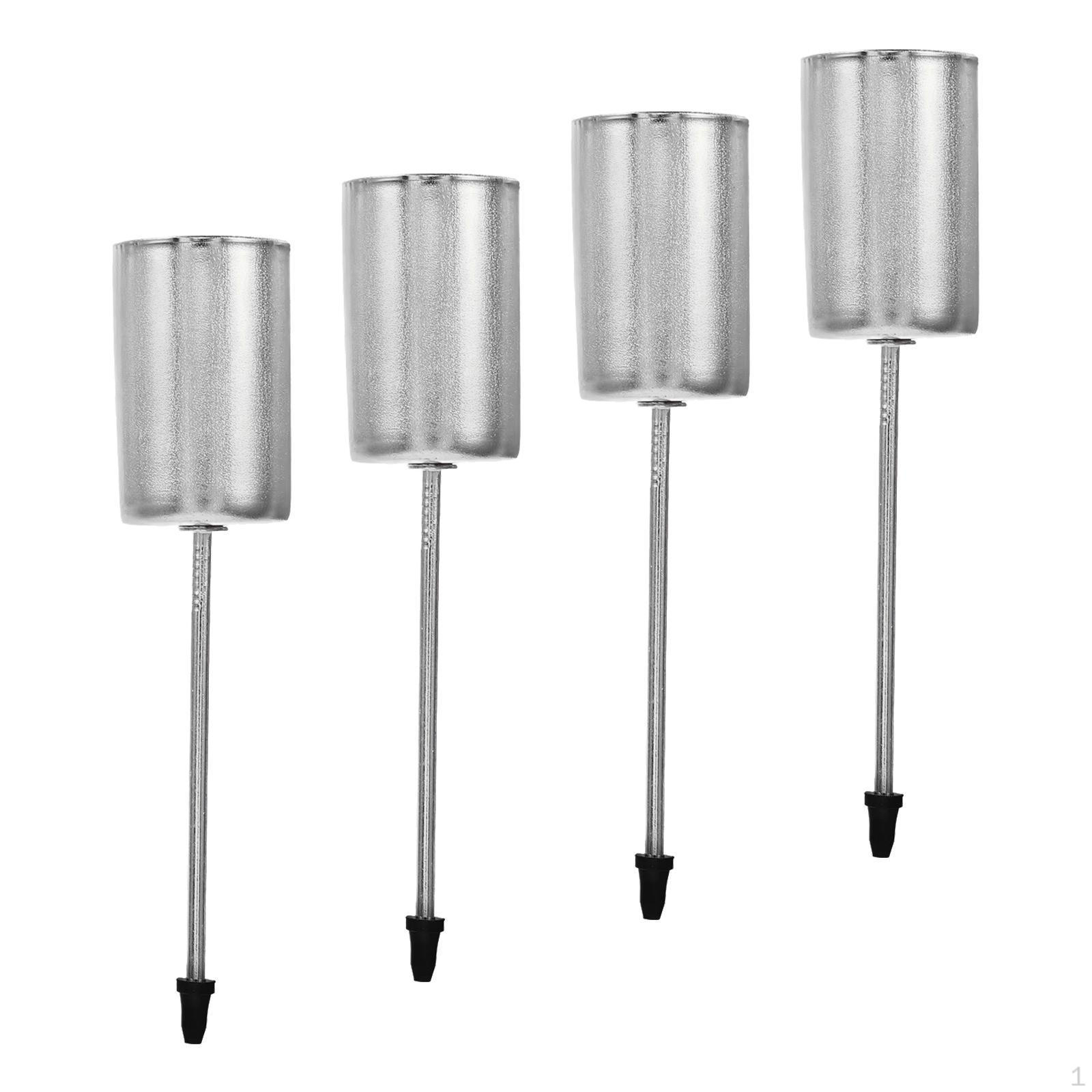 

Подсвечник для 4 свечей с заостренным концом, центральный элемент для свадебного стола на годовщину серебряный