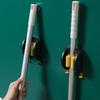 Wand-Montiert Mop Organizer Haushalt Wasserdichte Mop Lagerung Rack Stanzen Kostenloser Besen Aufhänger Haken Reinigung Werkzeug