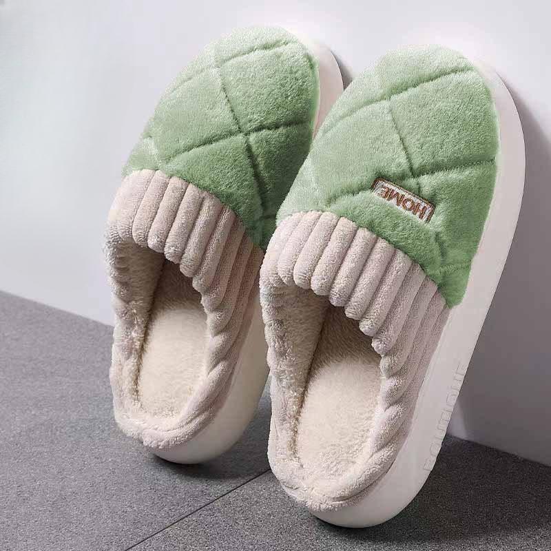 New Cotton Shoes, Thick-soled, Warm and Anti-slip Indoor Slippers