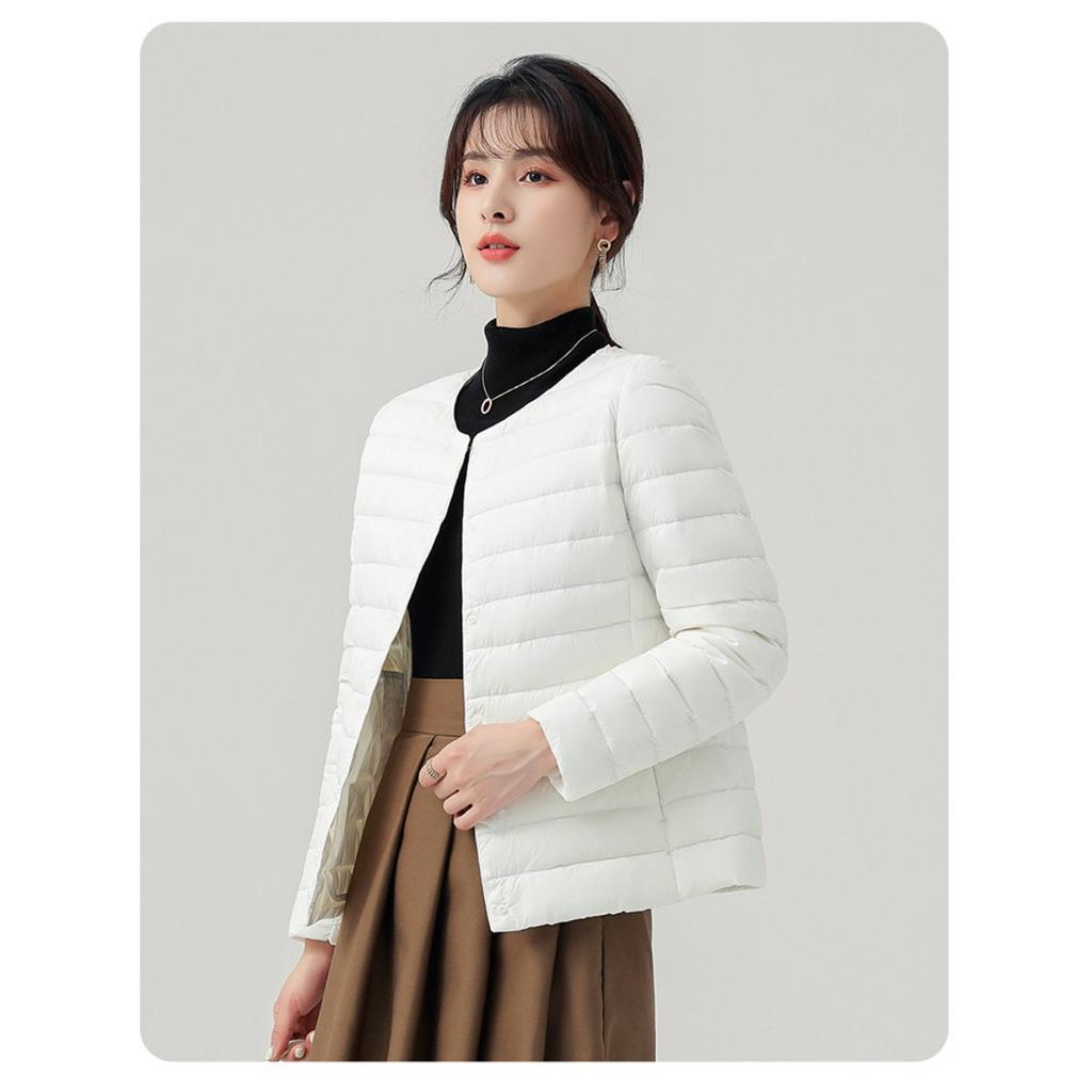 Lightweight Down Cotton Jacket, Women's Autumn and Winter Down Jacket, Lightweight and Thin Inner Lining, Fashionable and Warm