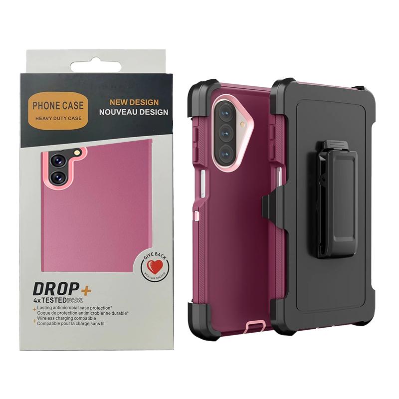 Ott Armor Box Case For Samsung Galaxy A57 A37 A17 A07 A16 A36 A56 A15 A35 A55 A05 A14 A34 A54 A33 A53 Shockproof Cover with Clip