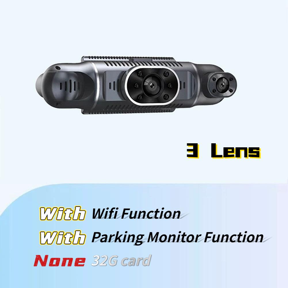 Bil Dash Cam Kjørekamera HD 1080P med Night Vision Loop-opptak Valgfri 24-timers parkeringsmonitor og WiFi-funksjon