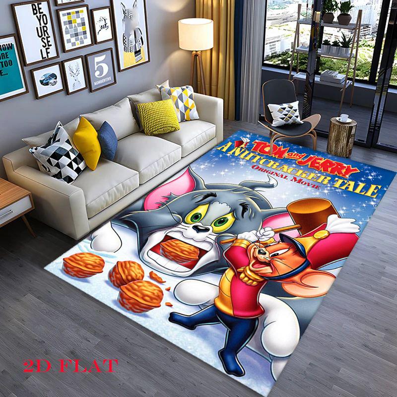 Tom Jerry Christmas Party Carpet Home Decor Floor Mats Fashion Art Room
