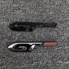 Car Styling GT 3D Metal Chrome Zinc Alloy Emblem Car Badge Body Fender Adhesive Emblem For Peugeot GT RCZ 308 508 3008 5008