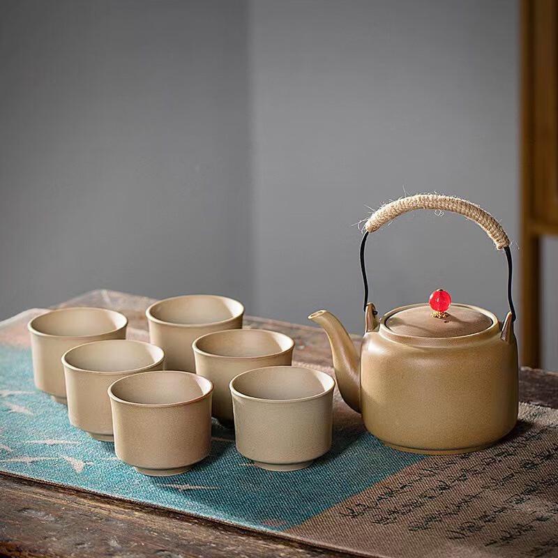Mei Shang Yuan Retro Coarse Ceramic Tea Set