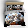 Cat Trio Decorative Set Soft Comfortable Duvet Cover Bedding Set Included 1*Duvet Cover & 2*Pillowcases, Gift