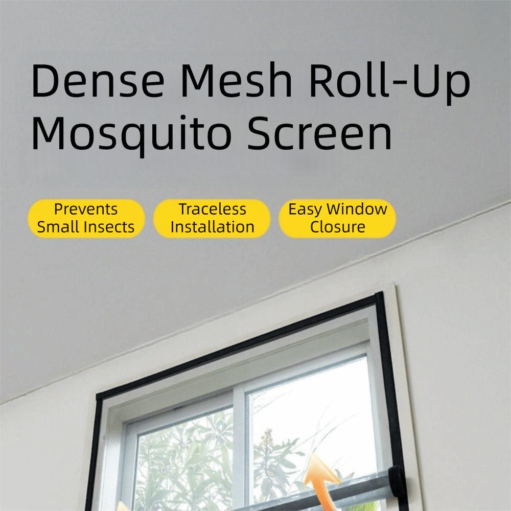 Self-Adhesive Design Self-Adhesive Window Screen Retractable Mesh Flexible Mesh Drill-Free Stick-On Door Curtain