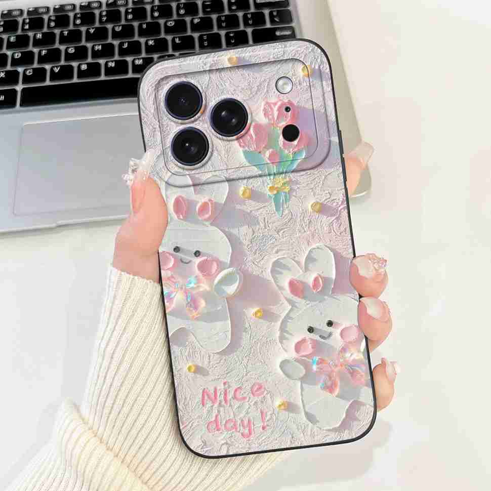 For Apple iPhone 17 Pro Max Case Luxury Painted Back Cover 6.56'' Silicone Soft Phone Case For iPhone17 iPhone 17 Pro Max Bumper