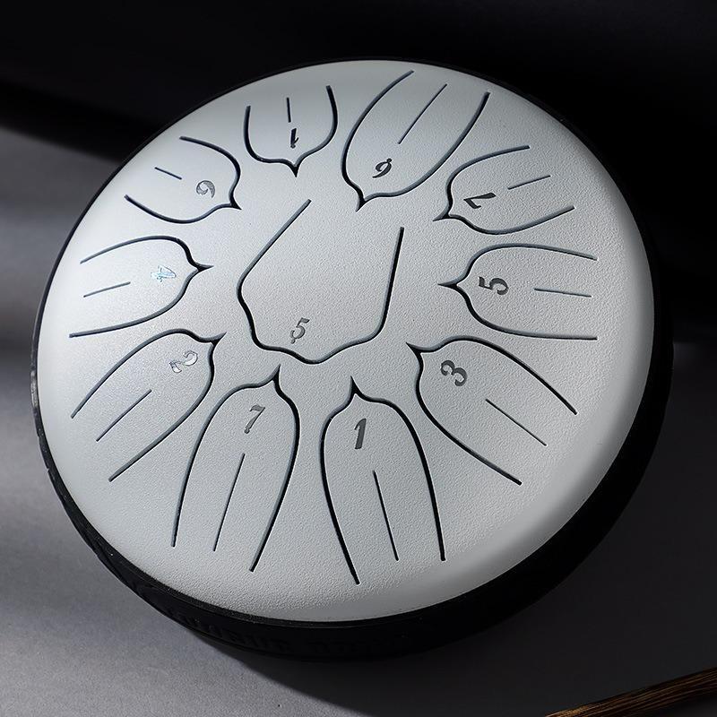 6 Inch 11 Notes Steel Tongue Drums Professional Percussion Rare Musical Instrument Drums Mandolin Meditation Accessories