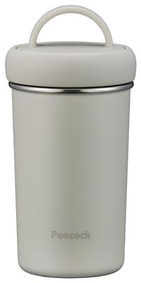 The-peacock Tumbler Bottle 300ml White Water Bottle Thermal Insulation Mug Bottle Thermos AEB-30 W