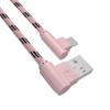 Преміальний плетенний Type C 90 градусів Прямий кут USB C Швидкісний кабель для синхронізації даних та зарядки для оптимальної продуктивності